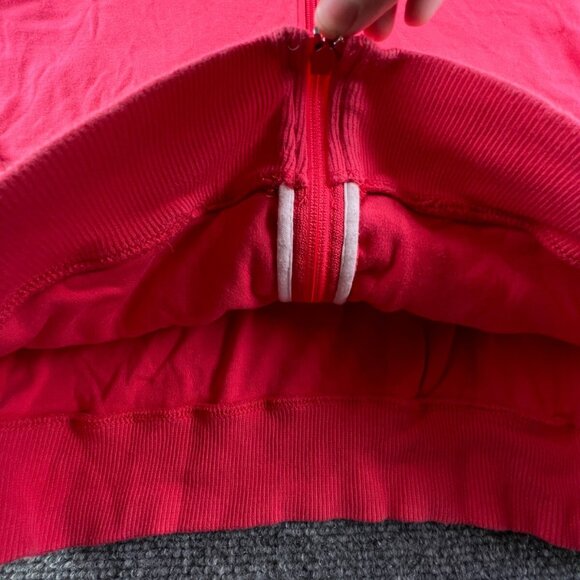 VTG Nike Silver Tag Girls Pink Full Zip Hoodie XL 16-18 Long Sleeve White Accent - Picture 9 of 11